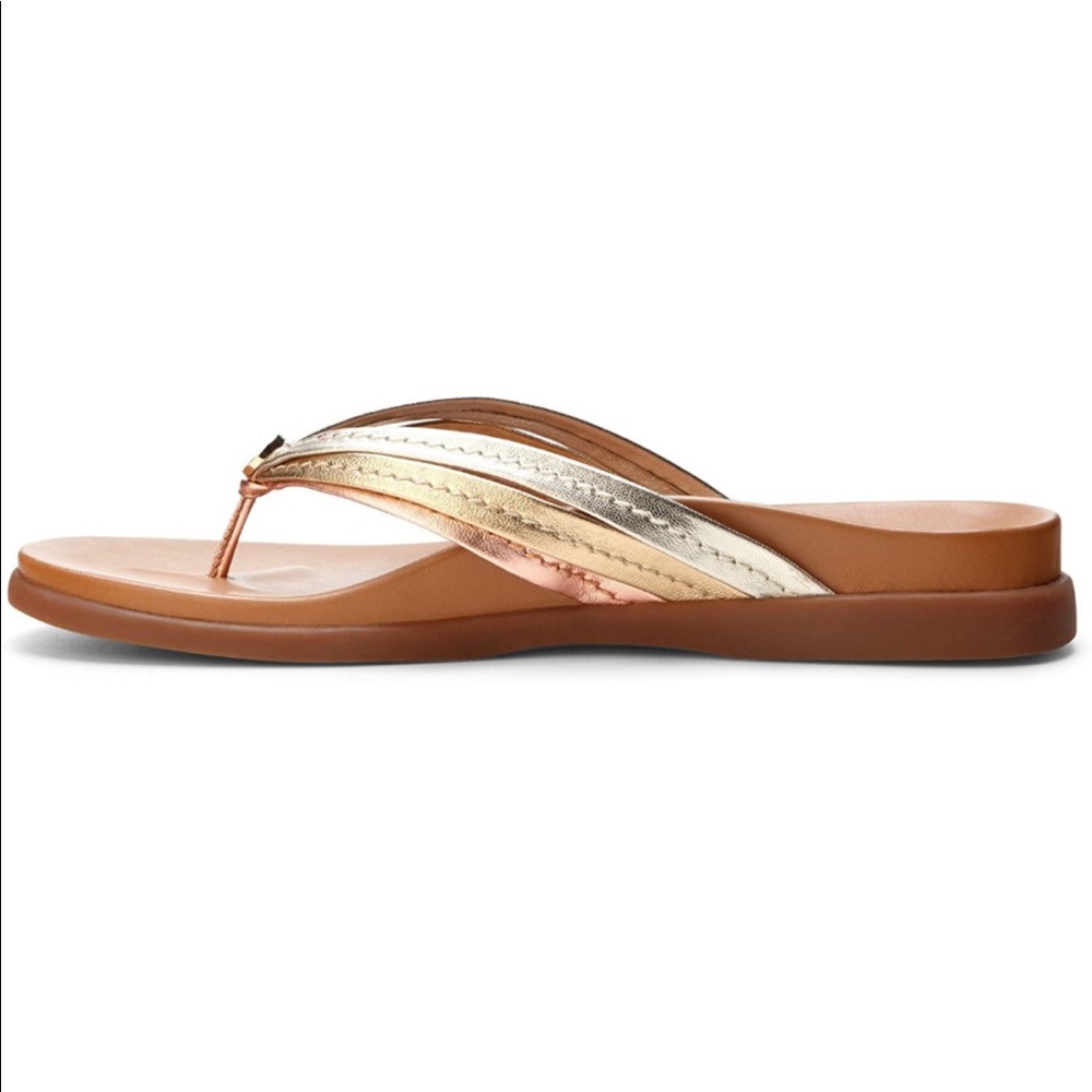 EUC VIONIC Catalina Palm Flip Flop Sandals, Size 7 Womens